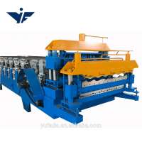 Factory direct sell  double layer roofing sheet  motor tile wall fome rolling forming machine Of Low Price